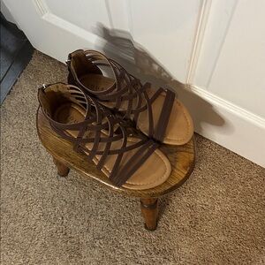 Brown Strappy Sandals